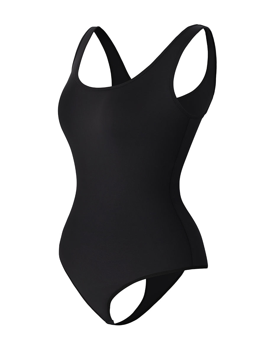 FeelinGirl Tank Top Thong Bodysuit Abdominal Breathable Can be Worn Outside
