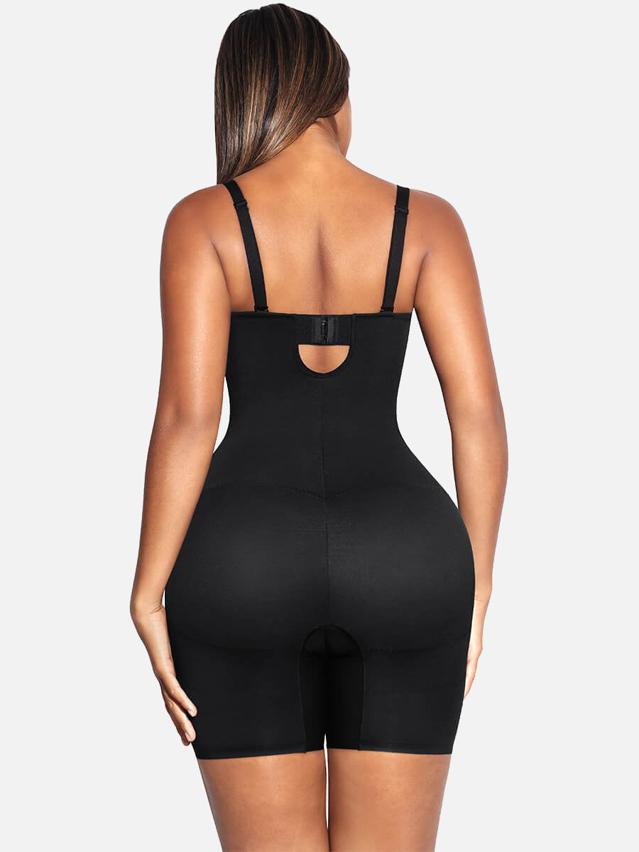 FeelinGirl Seamless Tummy Control Body Shaper with Removable Straps