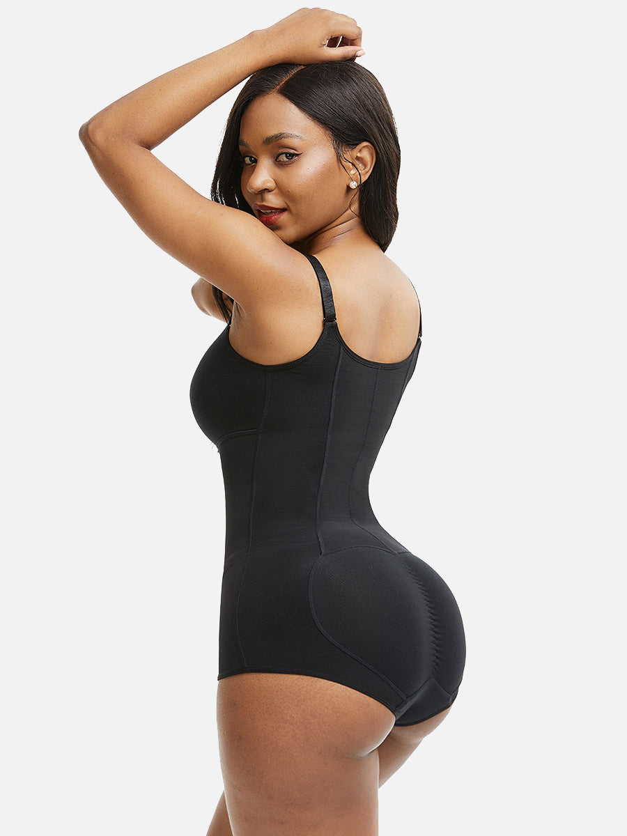 FeelinGirl Shapewear Bodysuit Tummy Control Fajas Body Shaper for Women with Zipper