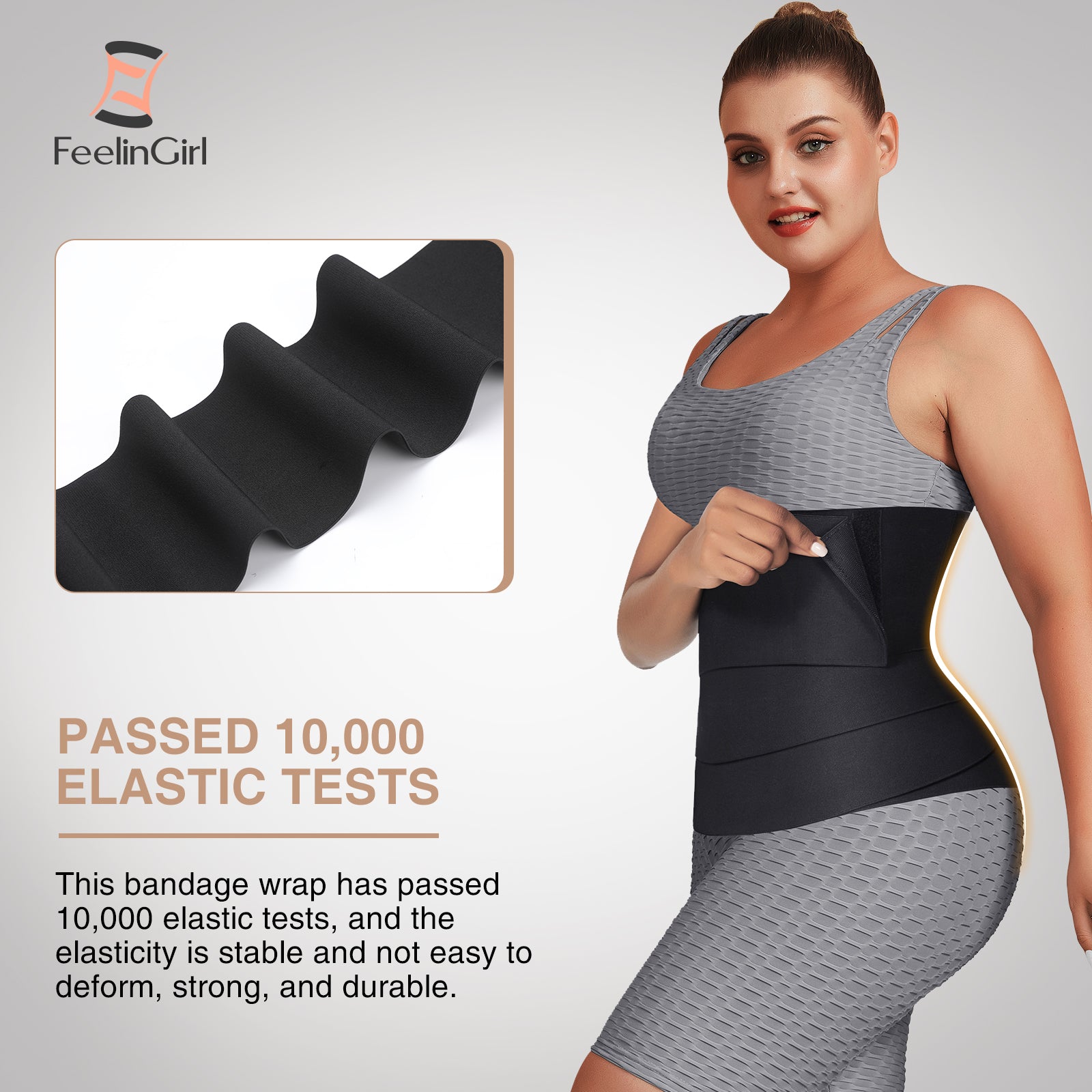 Plus Size Waist Trainer Wrap Adjust your Snatch Me Up Bandage Warp Tummy Waist Trimmer Belt for Women 5M